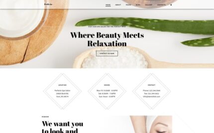 Perfecto - Spa Salon Joomla Template