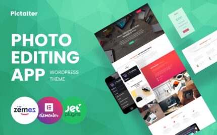 Pictalter - Photo Editing App Landing Page Template