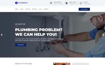 Plumber-  Landing Construction Html Template