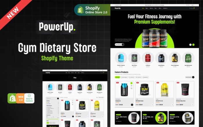 Powerup - Gym & Fitness Supplements Shopify Theme