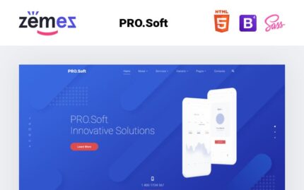 PRO.Soft - Software Development Company Multipage HTML5 Website Template