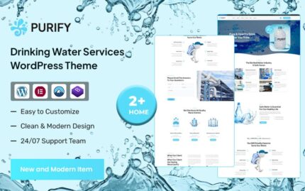 Purify - Drinking Water and Delivery  Services WordPress Theme