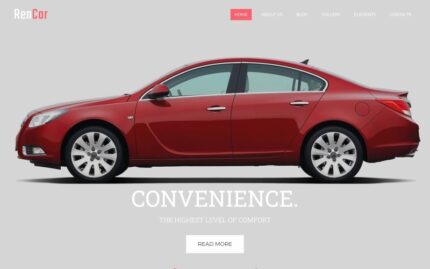 RenCar - Automobile Ready-to-Use Minimal Novi HTML Website Template