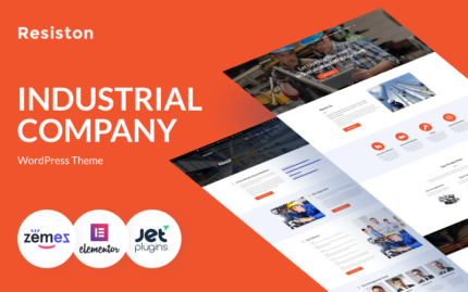 Resiston - Industrial Company WordPress Elementor Theme