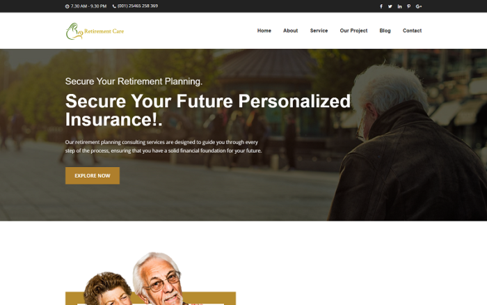 Retirement Planning HTML5 Template