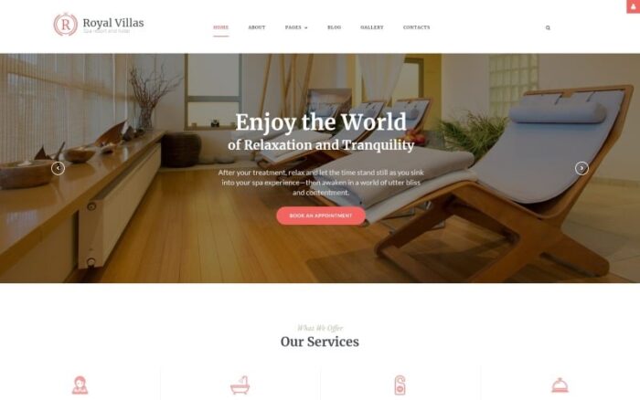 Royal Villas - Spa Resort & Hotel Responsive Joomla Template