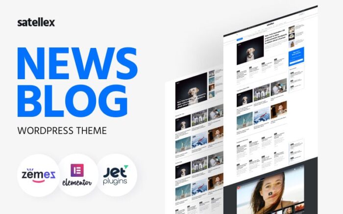 Satellex - News Blog Multipurpose Classic WordPress Theme