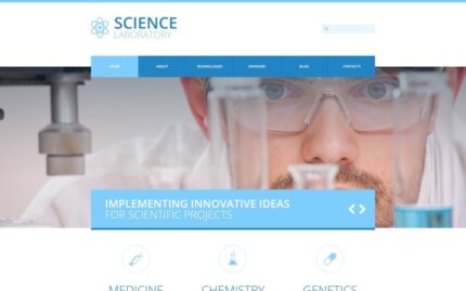 Science Laboratory - Science Laboratory Responsive Clean Joomla Template