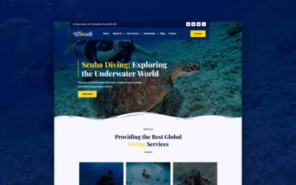 Scudi - Scuba  Diving Center WordPress Theme