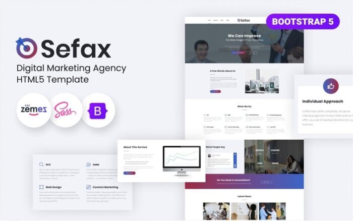 Sefax - SEO & Digital Marketing HTML5 Template