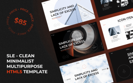 SLE - Clean Minimalist Multipurpose HTML5 Template