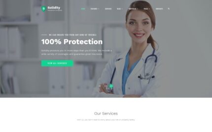 Solidity - Insurance Multipage Clean HTML Bootstrap Website Template