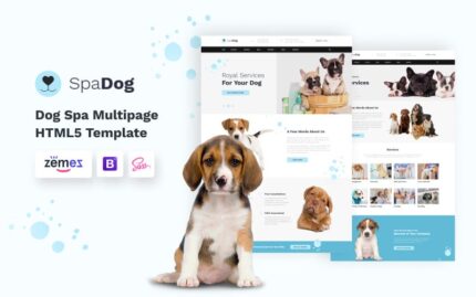 SpaDog - Dog Grooming Salon Website Template