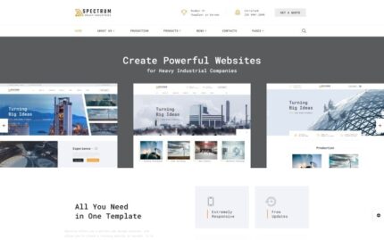 Spectrum - Construction Multipage HTML Website Template