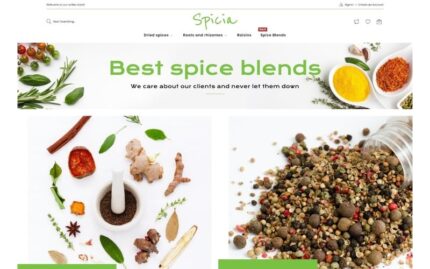 Spicia - Spices Online Store Template Magento Theme