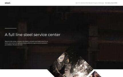 Steelworks Landing Page Template