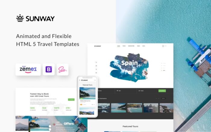 Sunway - Travel Agency Multipurpose HTML Website Template