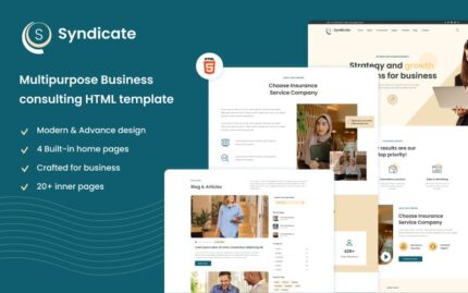 Syndicate: Business Advisory  HTML5 Template