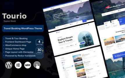 Tourio - Travel & Tour Booking WordPress Theme