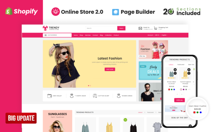 Trendy Fashion Store Shopify Theme