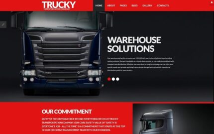 Trucky - Transportation Responsive Joomla Template