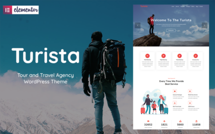 Turista - Tour and Travel Agency WordPress Theme