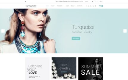 Turquoise Website Template