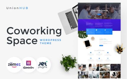 UnionHUB - Coworking Space WordPress Elementor Theme