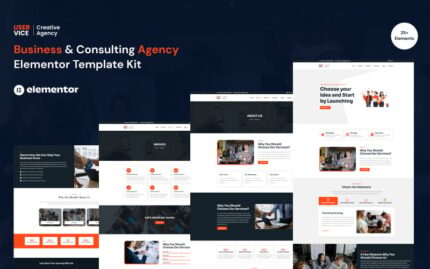 UserVice Business & Consulting Agency Elementor Template Kit