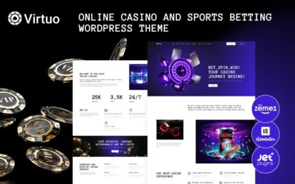 Virtuo - Online Casino and Sports Betting WordPress Theme