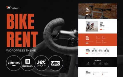 Whelex - Bike Rent Multipurpose Modern WordPress Elementor Theme