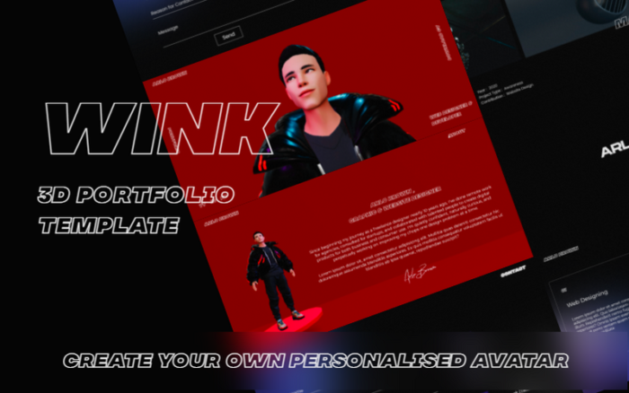 Wink - Multipurpose Portfolio 3D Template