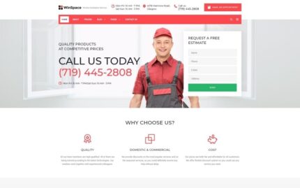 WinSpace - Windows Installation Company Website Template