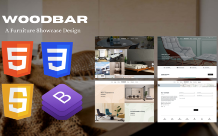 WOODBAR - A Modern Responsive Woodworks &  Furniture Showcase Website Template