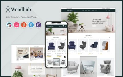 Woodhub - Furniture PrestaShop Template