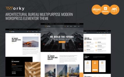 Worky - Architectural Bureau Multipurpose Modern WordPress Elementor Theme