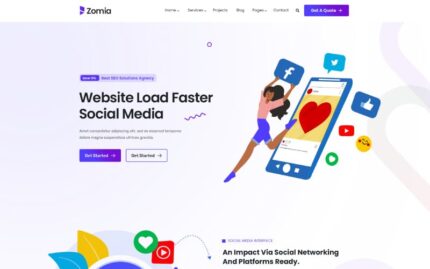 Zomia Social Marketing HTML5 Template